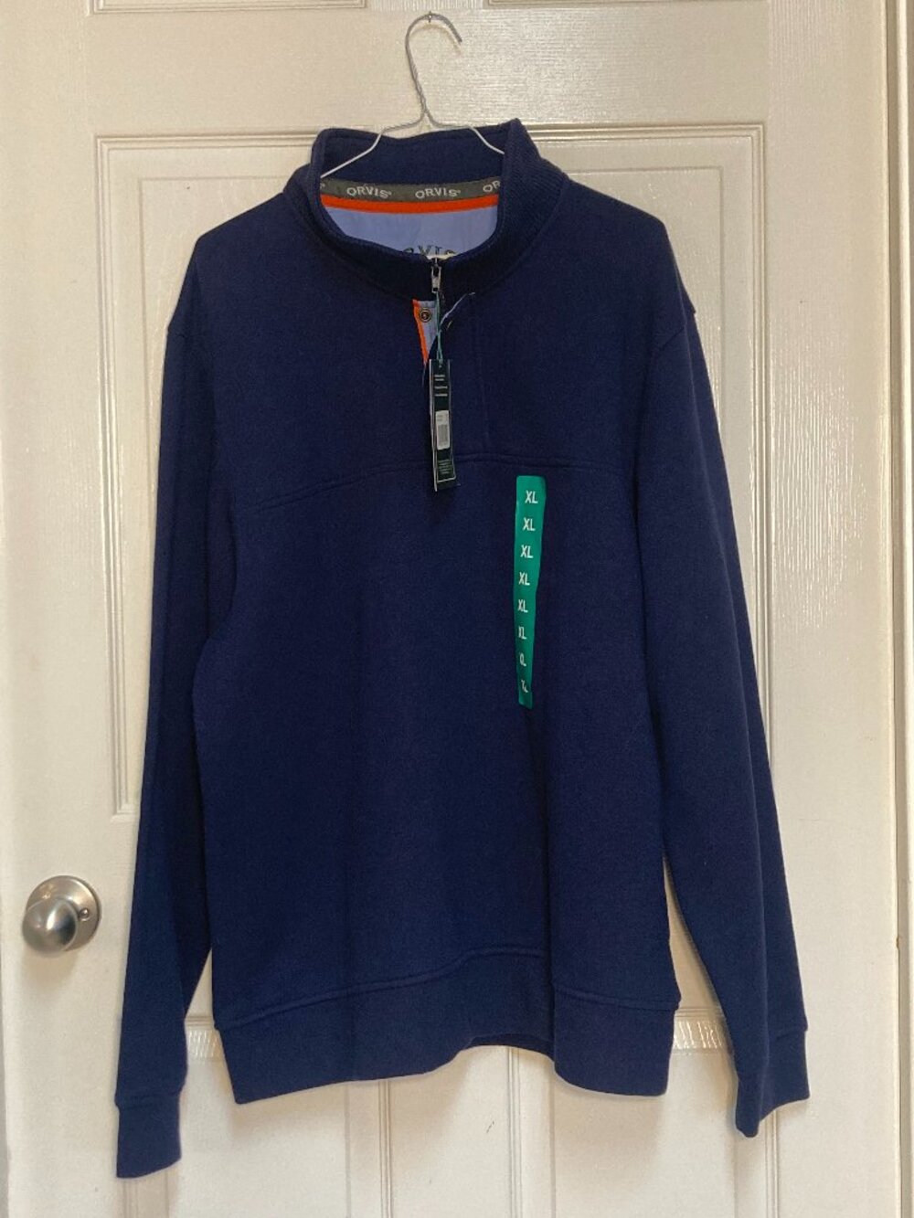 Men's sueded fleece by Orvis New With Tags blue sze XL